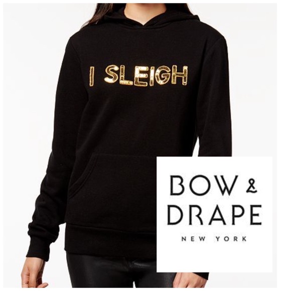Wildfox Tops - I Sleigh Hooded Sweatshirt Beyoncé Ugly Christmas